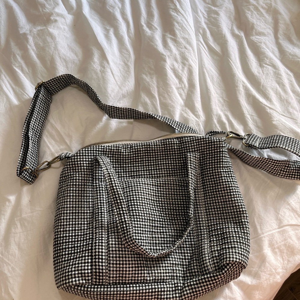 Aerie gingham bag
